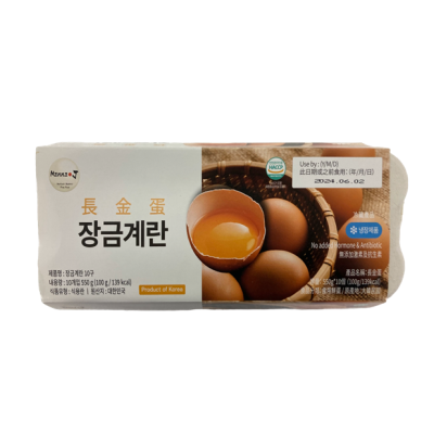 冷- 韓國無激素鮮啡蛋-長金蛋10P600個15盒*1箱 （原箱出貨）